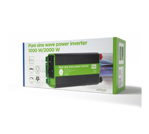 Автомобильный инвертор 12V/230V 1000W (2000W peak power) чистая синусоида EnerGenie (EG-PWC-PS1000-01)