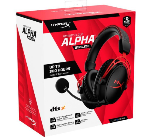 Навушники HyperX Cloud Alpha Wireless Black (4P5D4AA)