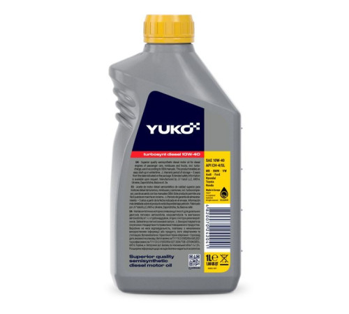 Моторна олива Yuko TURBOSYNT DIESEL 10W-40 1л (4820070242041)