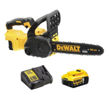 Цепная пила DeWALT 18 В, 5 Ач, шина 30 см, цепь OREGON 3/8 (DCM565P1)