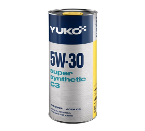Моторна олива Yuko SUPER SYNTHETIC C3 5W-30 1л (4820070245653)