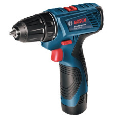 Шуруповерт Bosch GSR 120-LI, 2х2Ач, набір біт 11од і свердел 12од. (0.601.9G8.002)