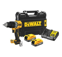 Шуруповерт DeWALT XR Li-Ion PowerStack 90 Нм, 18V 2x1.7Ah, кейс TSTAK (DCD805E2T)
