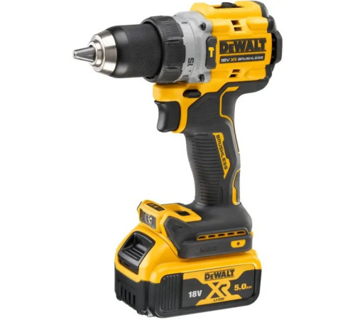 Шуруповерт DeWALT 18V XR Li-Ion 5Ah, 90 Нм, 0-650/0-2000 об/хв., кейс TSTAK (DCD805P2T)