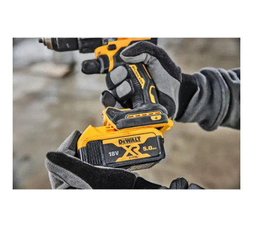 Шуруповерт DeWALT 18V XR Li-Ion 5Ah, 90 Нм, 0-650/0-2000 об/хв., кейс TSTAK (DCD805P2T)