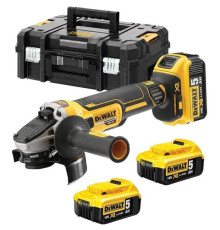 Шліфувальна машина DeWALT DCG405 18В XR Li-lon, 125 мм, 3x5Ah, кейс TSTAK (DCG405P3)