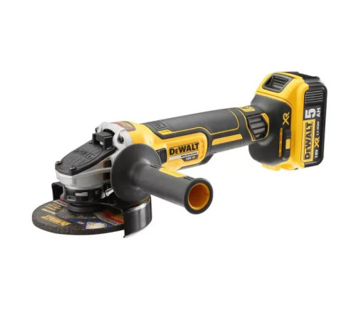 Шліфувальна машина DeWALT 18В XR Li-lon, 2x5Ah, 125 мм, 9000 об/хв (DCG405P2)