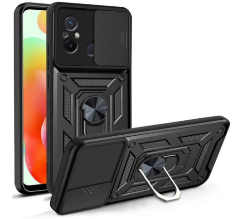 Чохол до мобільного телефона BeCover Military Xiaomi Redmi 12C Black (709165)