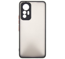 Чохол до мобільного телефона Dengos Matte Xiaomi 12 Lite (black) (DG-TPU-MATT-127)
