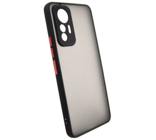 Чохол до мобільного телефона Dengos Matte Xiaomi 12 Lite (black) (DG-TPU-MATT-127)