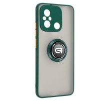 Чохол до мобільного телефона Armorstandart Frosted Matte Ring Xiaomi Redmi 12C Dark Green (ARM68371)
