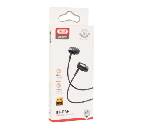 Навушники XO EP57 Black (XO-EP57-BK)