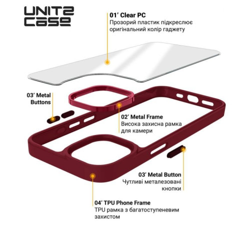 Чохол до мобільного телефона Armorstandart UNIT2 Apple iPhone 15 Pro Max Marsala (ARM69992)