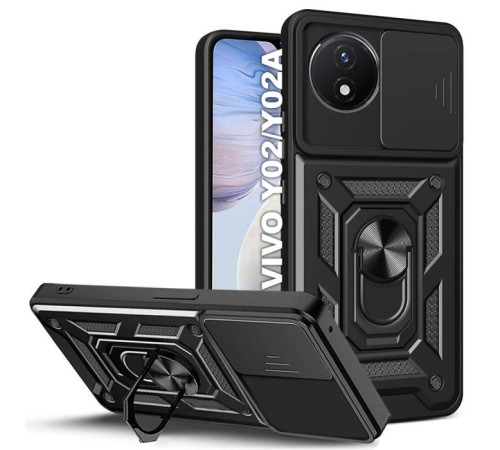 Чохол до мобільного телефона BeCover Military Vivo Y02/Y02A Black (710026)