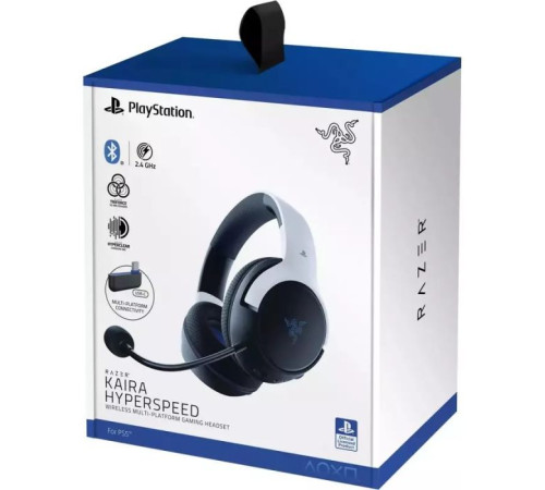 Навушники Razer Kaira Hyperspeed for PS5 Bluetooth White/Black (RZ04-03980200-R3G1)