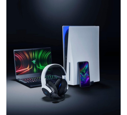 Навушники Razer Kaira Hyperspeed for PS5 Bluetooth White/Black (RZ04-03980200-R3G1)