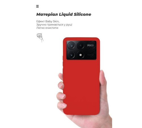 Чохол до мобільного телефона Armorstandart ICON Case Xiaomi Poco X6 Pro 5G Red (ARM73367)