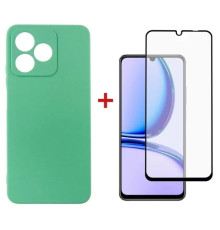 Чохол до мобільного телефона Dengos Kit for Realme C51 case + glass (Mint) (DG-KM-61)