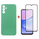 Чохол до мобільного телефона Dengos Kit for Samsung Galaxy A25 5G case + glass (Mint) (DG-KM-60)