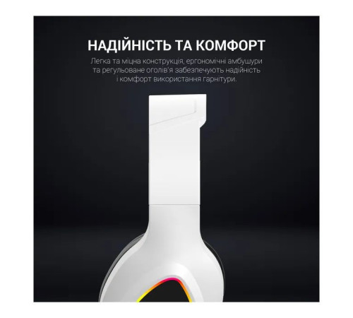 Навушники GamePro HS615 RGB White (HS615)