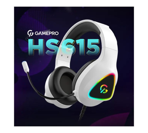 Навушники GamePro HS615 RGB White (HS615)