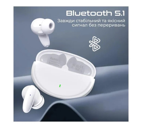 Навушники Promate Lush White (lush.white)