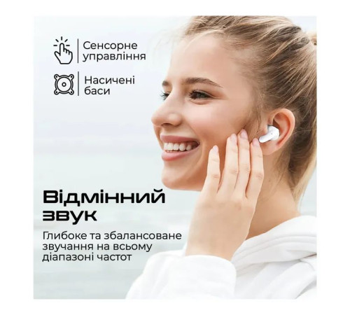 Навушники Promate Lush White (lush.white)