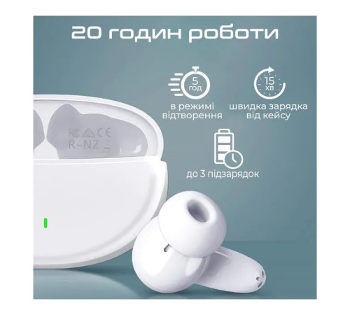 Навушники Promate Lush White (lush.white)