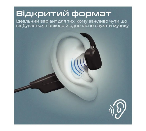 Навушники Promate Ripple Black (ripple.black)