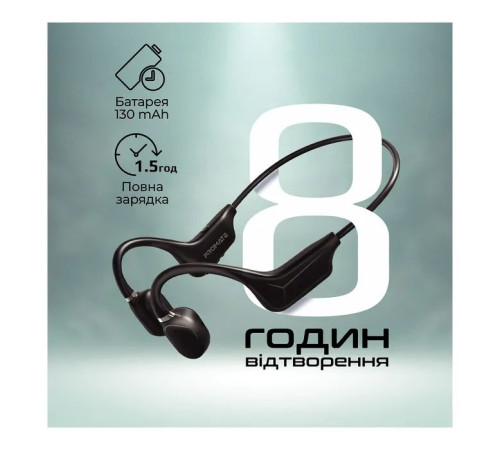 Навушники Promate Ripple Black (ripple.black)