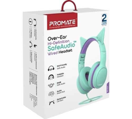 Навушники Promate Simba Emerald (simba.emerald)