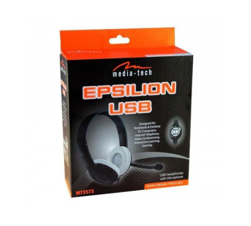 Навушники Media-Tech Epsilion USB Black (MT3573)