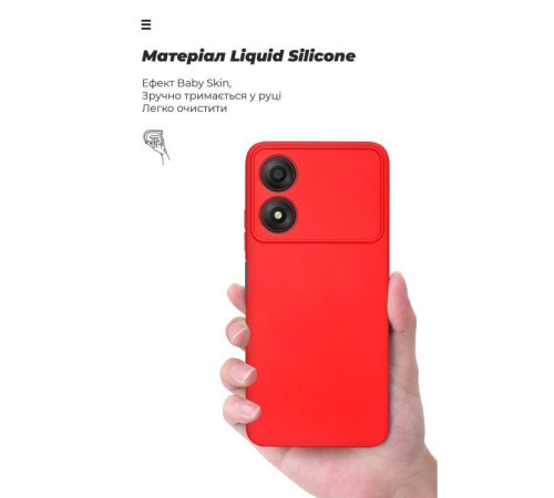 Чохол до мобільного телефона Armorstandart ICON ZTE Blade A34 Camera cover Red (ARM78958)