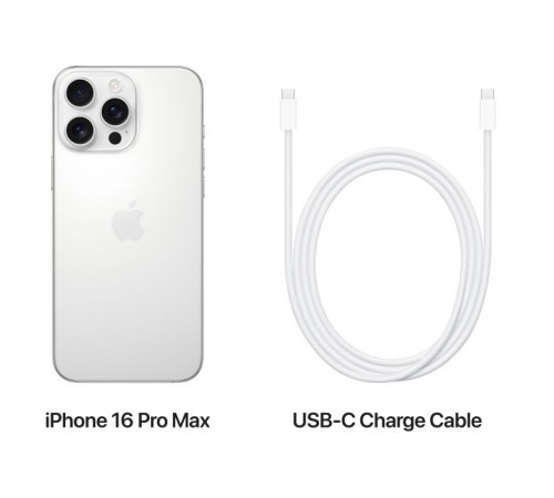 Мобільний телефон Apple iPhone 16 Pro Max 1TB White Titanium (MYX53)