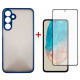 Чехол для мобильного телефона Dengos Samsung Galaxy M35 5G Matte + glass Blue (DG-KM-108)