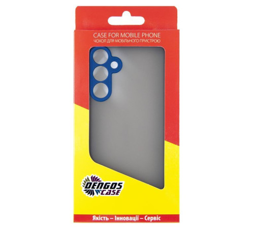 Чехол для мобильного телефона Dengos Samsung Galaxy M35 5G Matte + glass Blue (DG-KM-108)