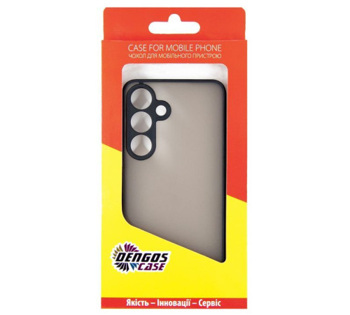 Чохол до мобільного телефона Dengos Samsung Galaxy S24 Matte + glass Black (DG-KM-109)
