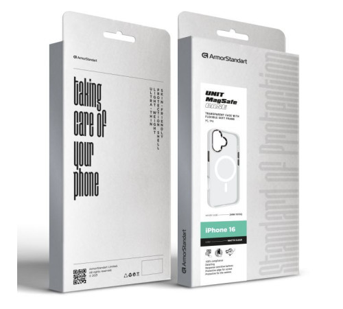 Чохол до мобільного телефона Armorstandart Unit MagSafe Apple iPhone 16 Matte Clear (ARM78705)