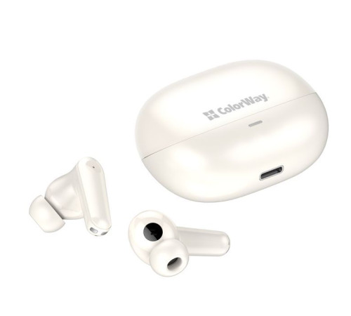 Наушники ColorWay Slim TWS-1 Earbuds Long Life Beige (CW-TWS1BE)