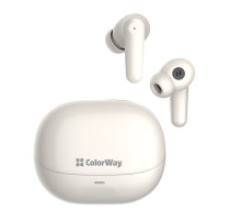 Навушники ColorWay Slim TWS-1 Earbuds Long Life Beige (CW-TWS1BE)