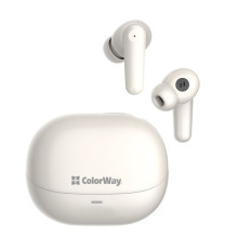 Навушники ColorWay Slim TWS-1 Earbuds Long Life Beige (CW-TWS1BE)
