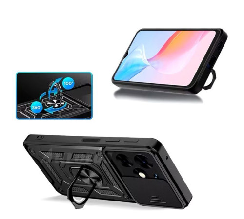 Чохол до мобільного телефона BeCover Military Tecno Spark 20 (KJ5n) Black (712168)