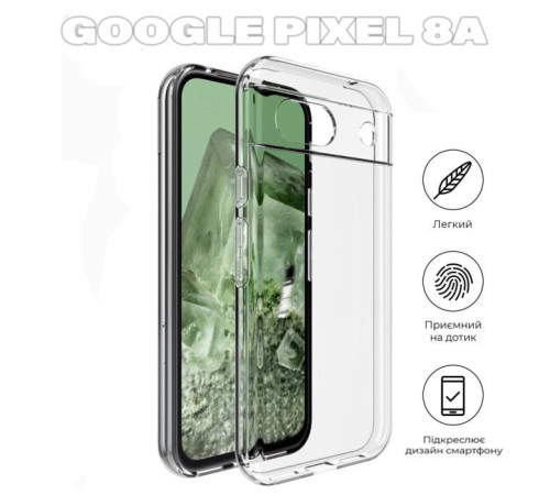 Чохол до мобільного телефона BeCover Google Pixel 8a Transparancy (711662)
