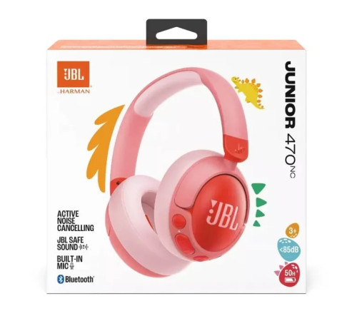 Навушники JBL JR 470 NC Pink (JBLJR470NCPIK)