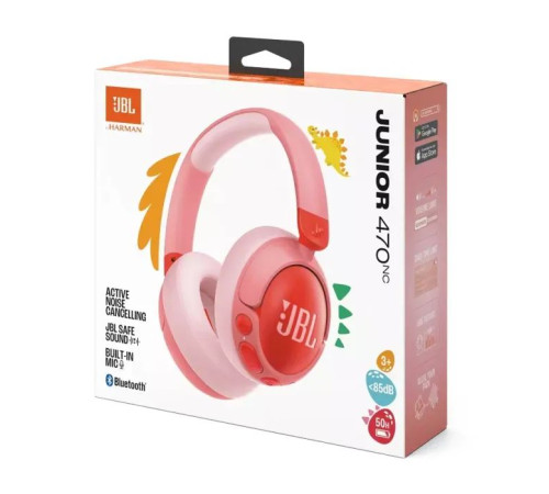 Навушники JBL JR 470 NC Pink (JBLJR470NCPIK)