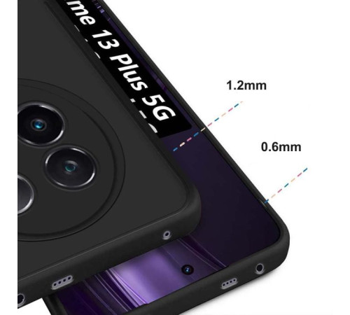 Чохол до мобільного телефона BeCover Realme 13 Plus 5G Black (712765)