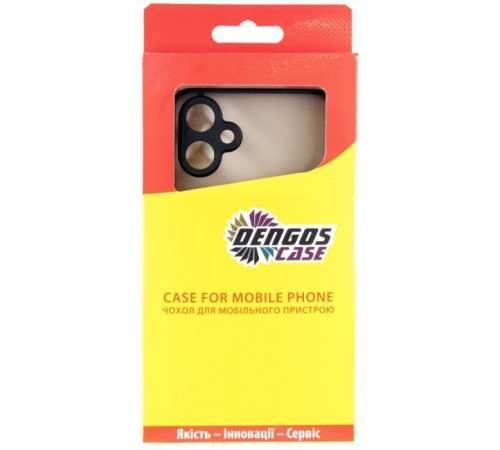Чохол до мобільного телефона Dengos Kit Samsung Galaxy A06 case Matte + glass (Black) (DG-KM-126)