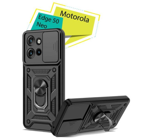 Чохол до мобільного телефона BeCover Military Motorola Edge 50 Neo Black (713051)