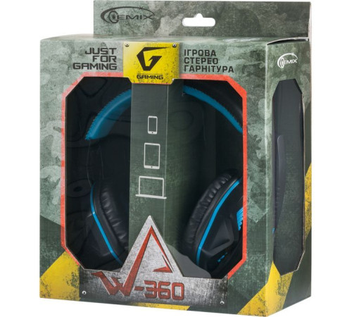 Наушники Gemix W-360 black-blue