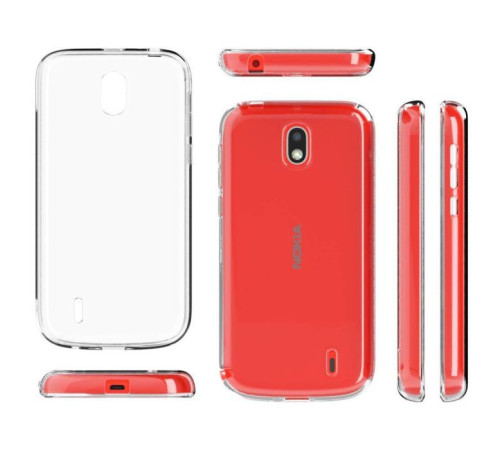 Чохол до мобільного телефона Laudtec для Nokia 1 Clear tpu (Transperent) (LC-N1T)